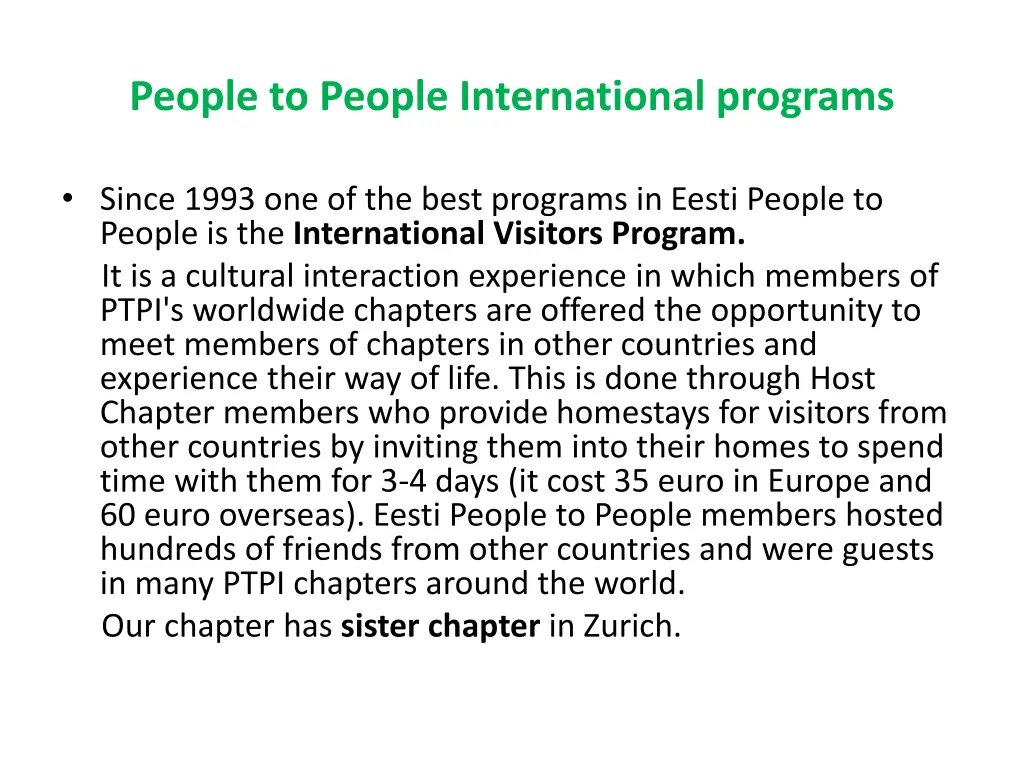 people to people international programs