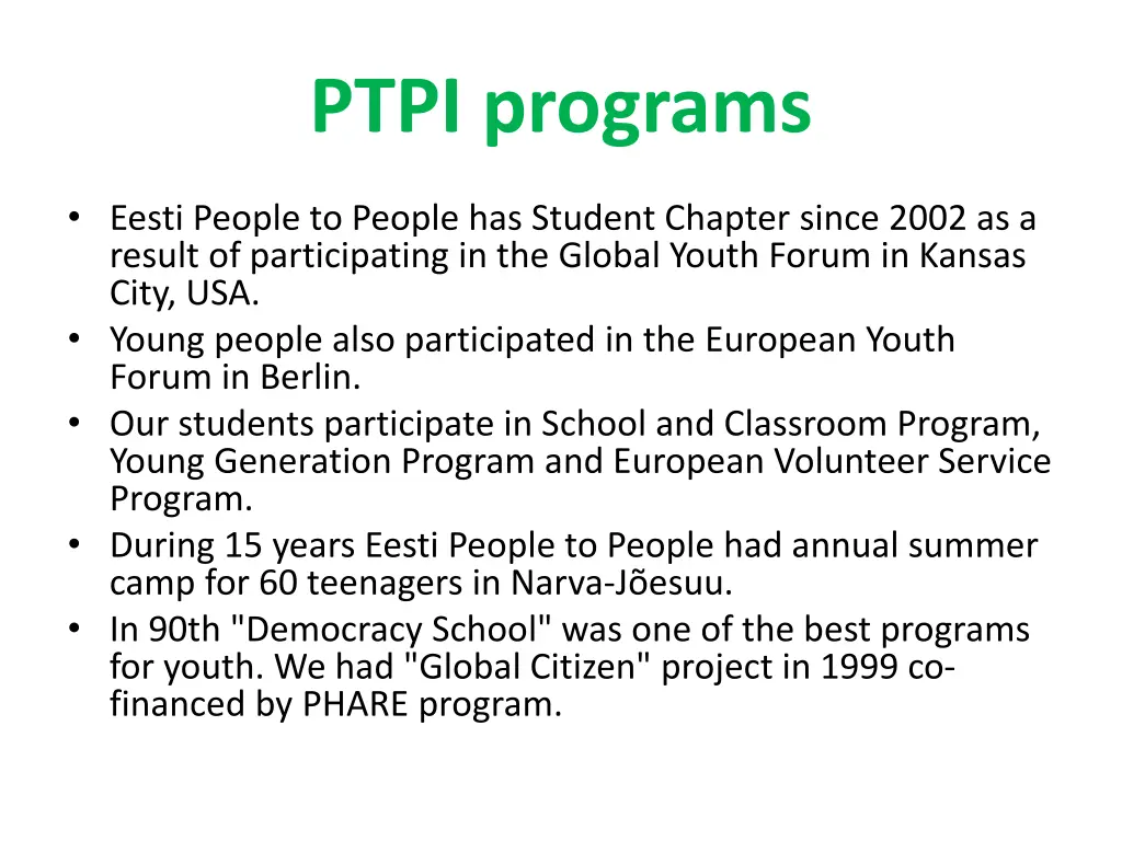 ptpi programs