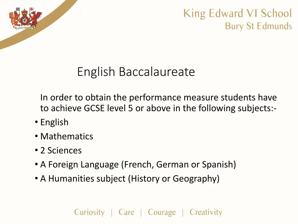 english baccalaureate