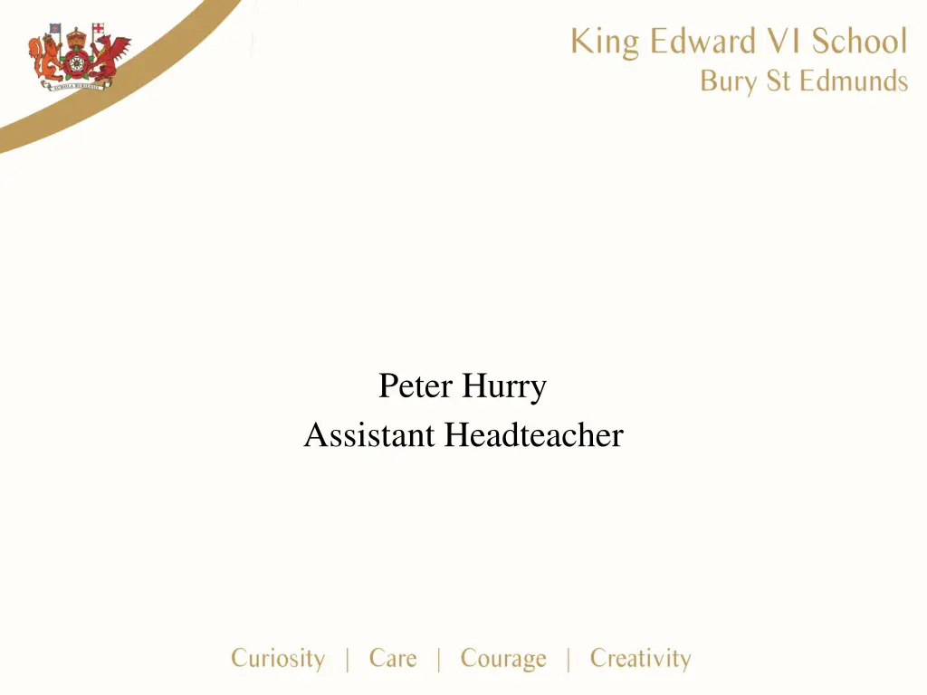 peter hurry assistant headteacher