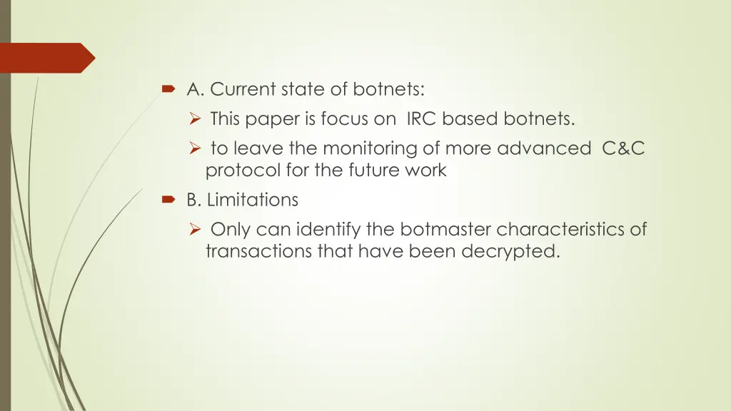 a current state of botnets this paper is focus