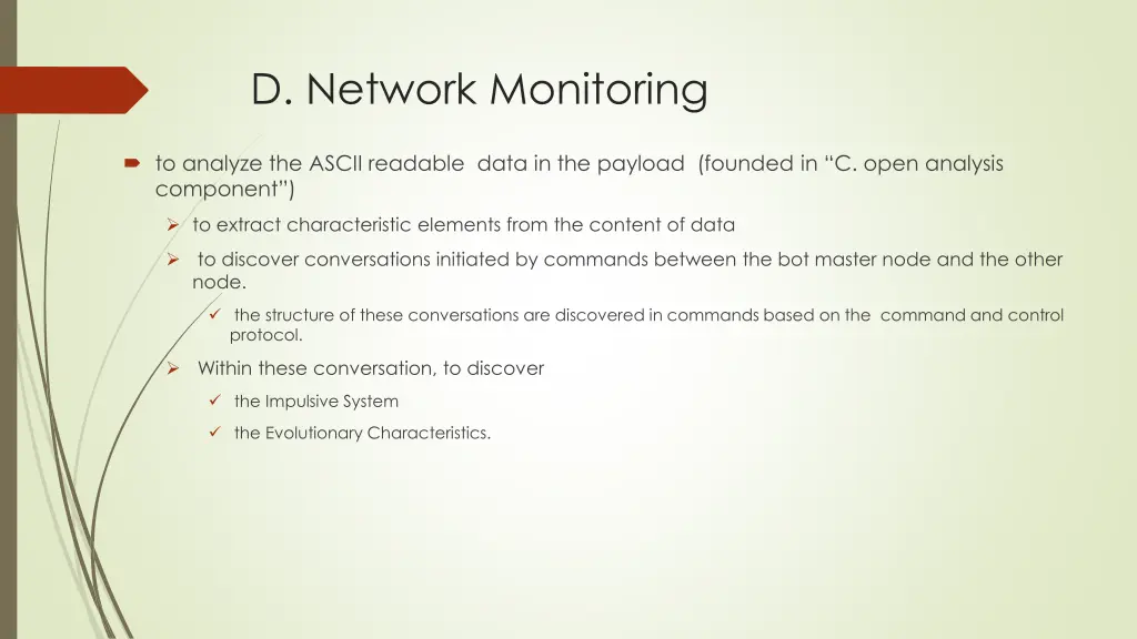 d network monitoring