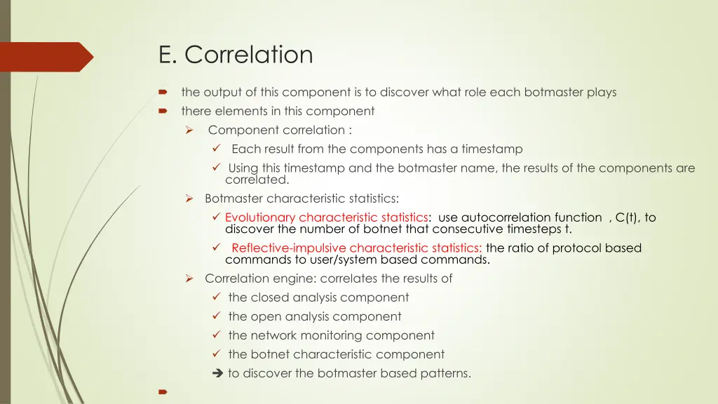 e correlation