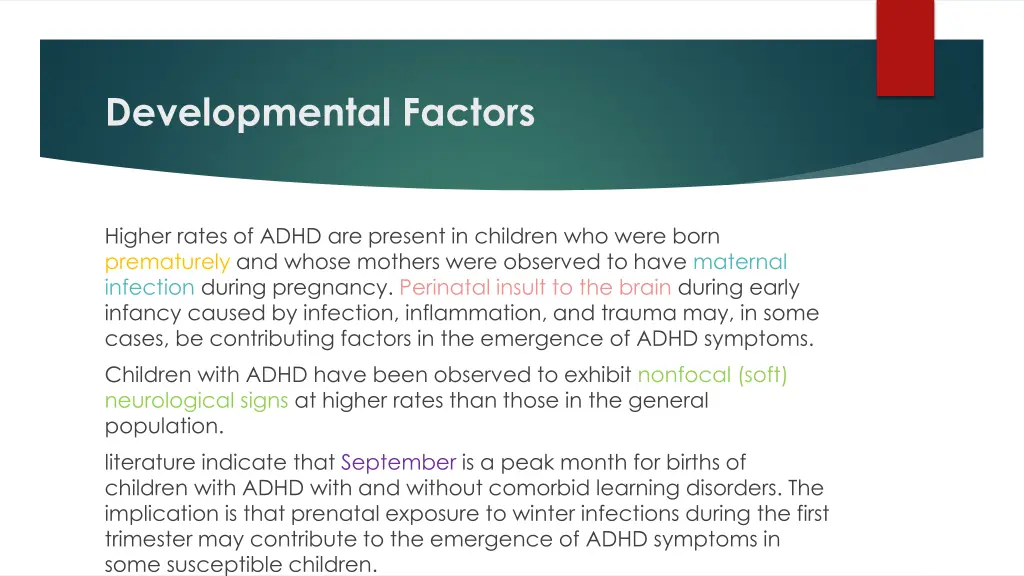 developmental factors
