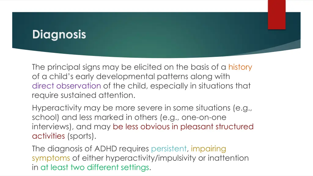 diagnosis