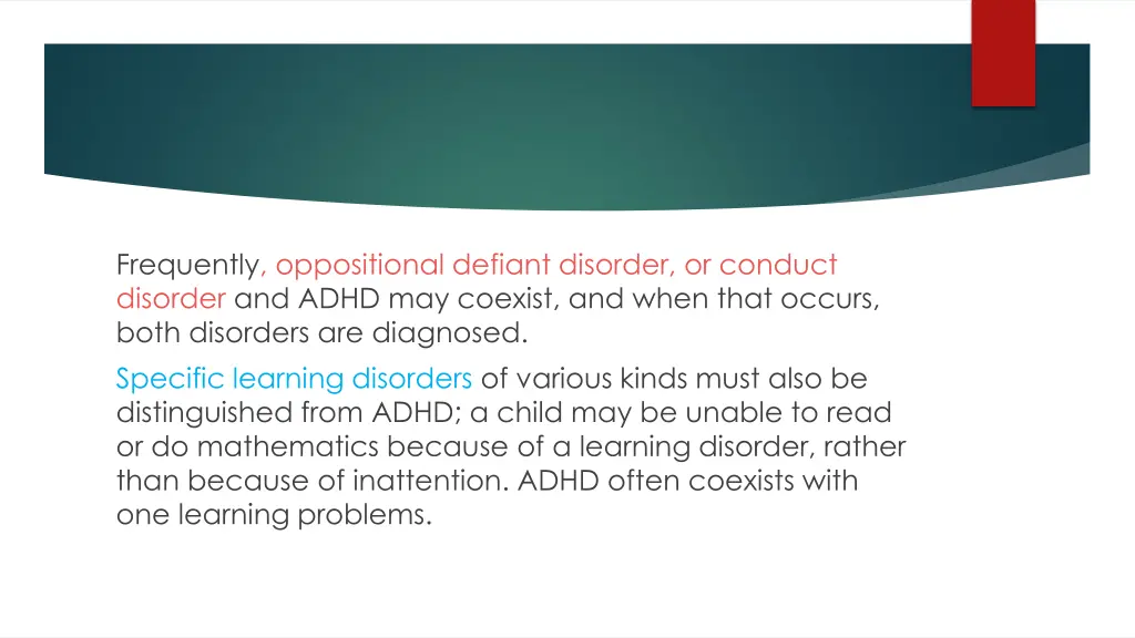 frequently oppositional defiant disorder