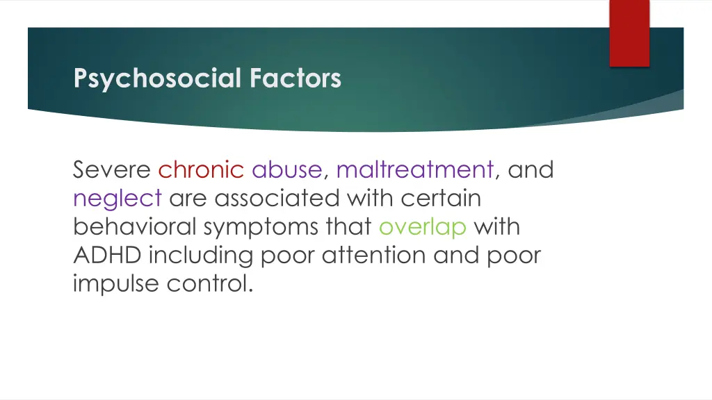 psychosocial factors