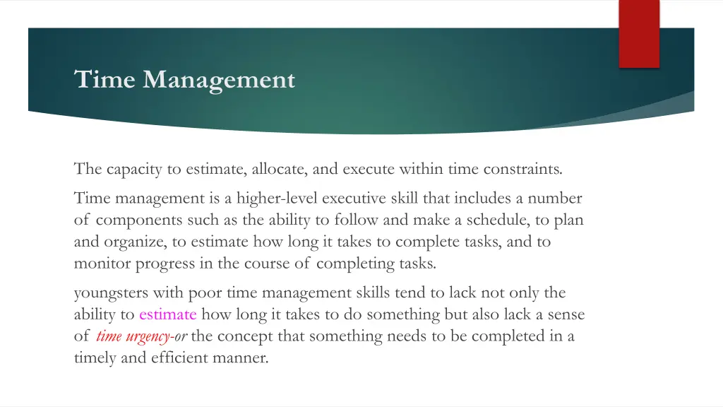 time management