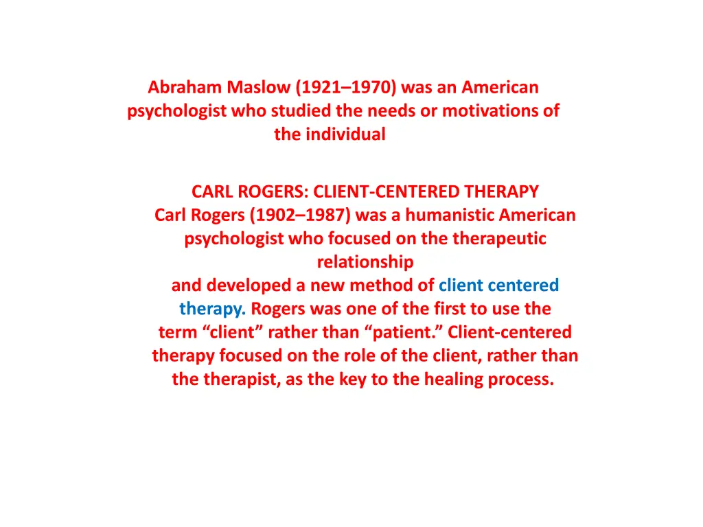 abraham maslow 1921 1970 was an american