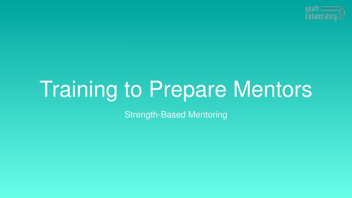 training to prepare mentors