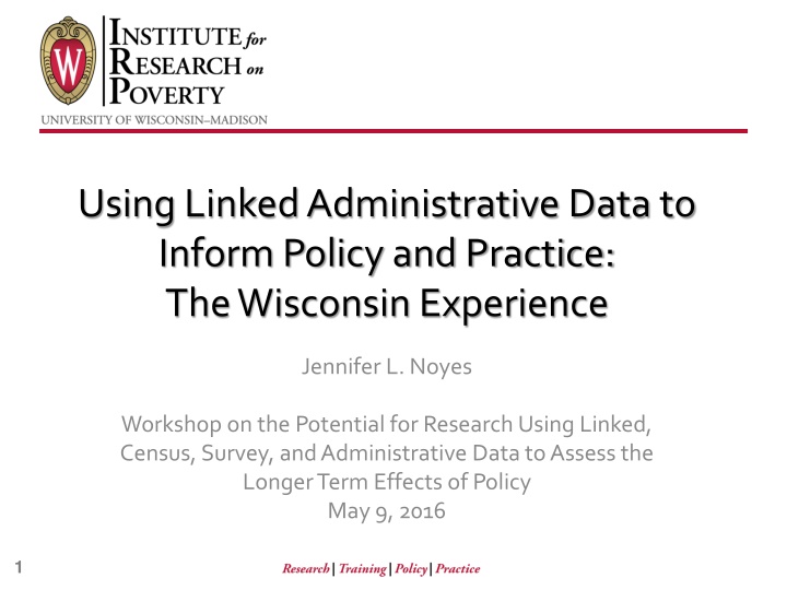 using linked administrative data to inform policy