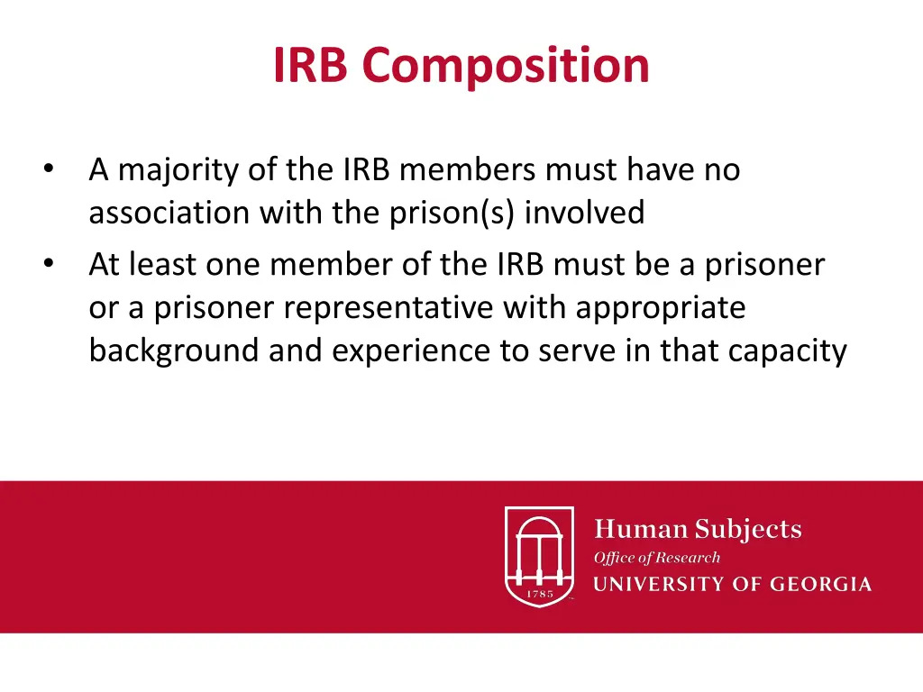 irb composition