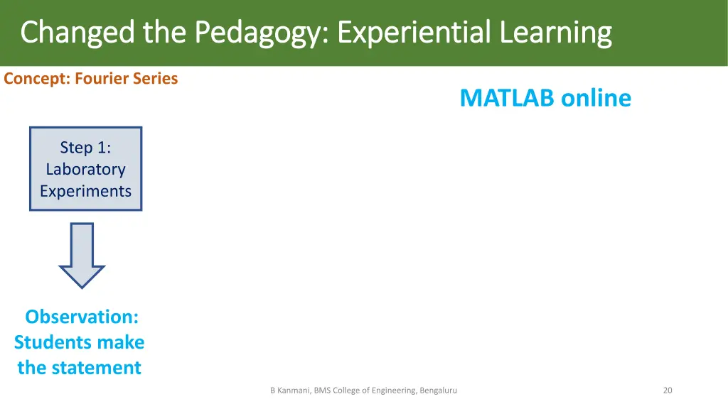 changed the pedagogy changed the pedagogy