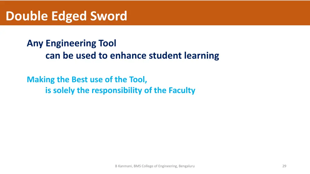 double edged sword
