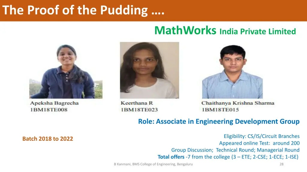 the proof of the pudding 1