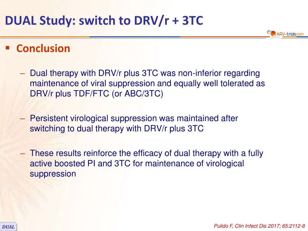 dual study switch to drv r 3tc 7
