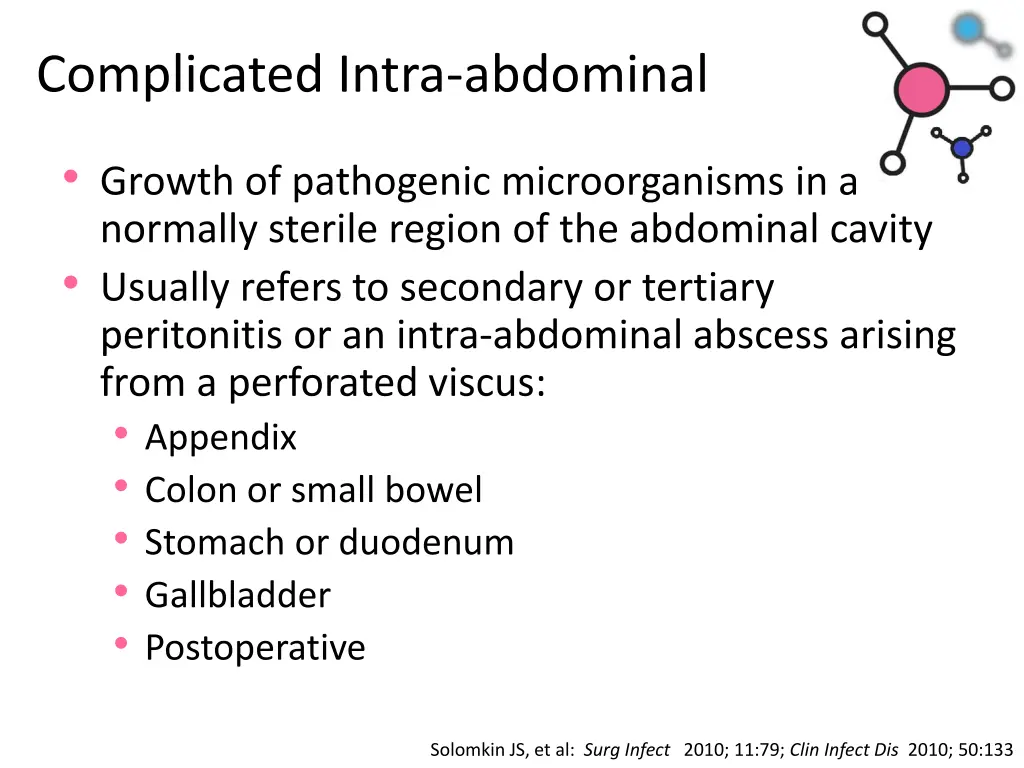 complicated intra abdominal