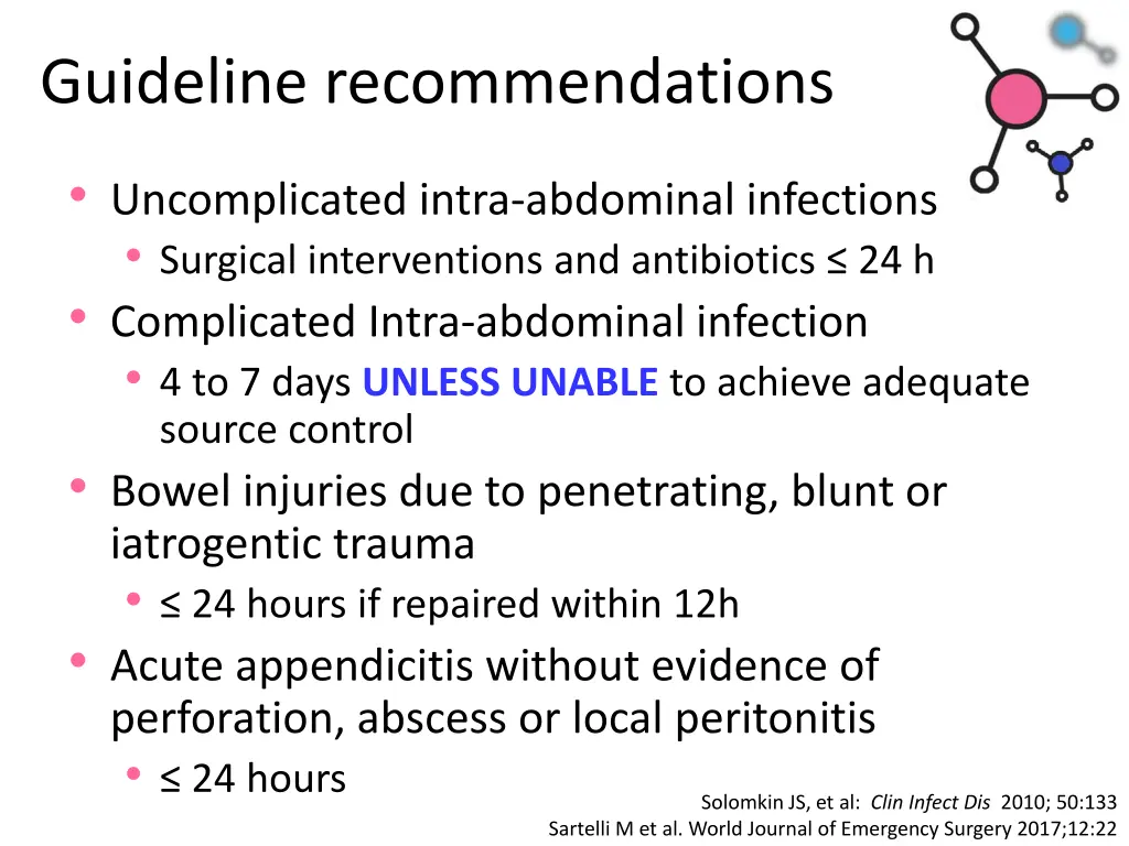 guideline recommendations