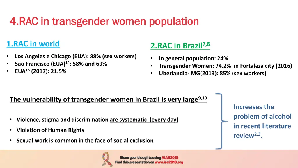 4 rac in transgender women population