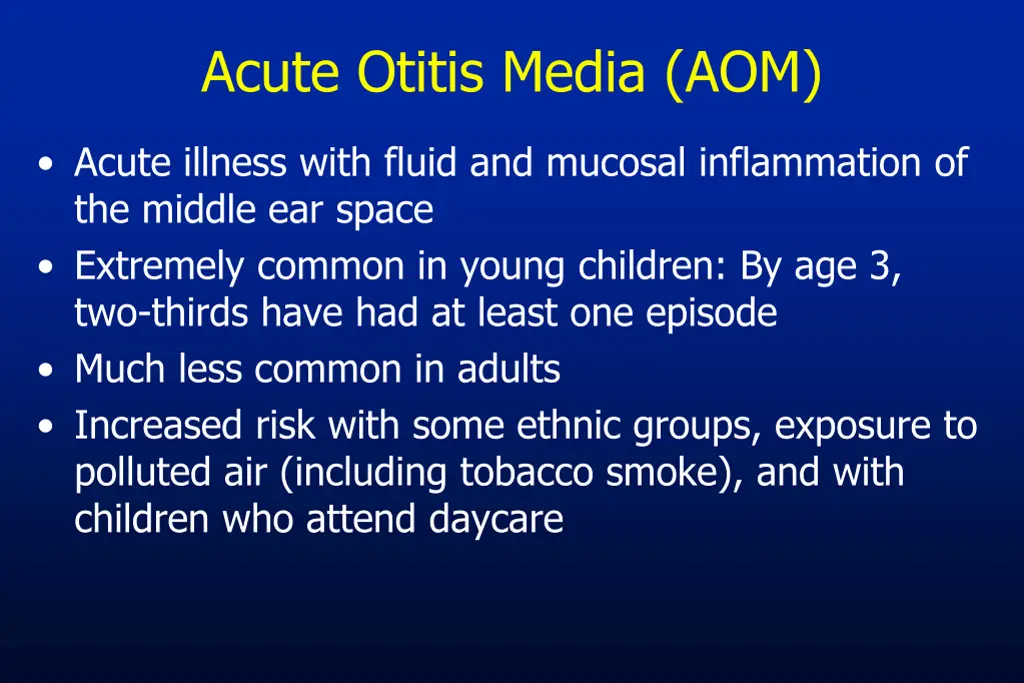 acute otitis media aom