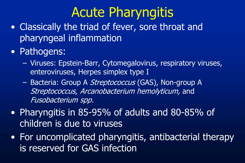 acute pharyngitis 1
