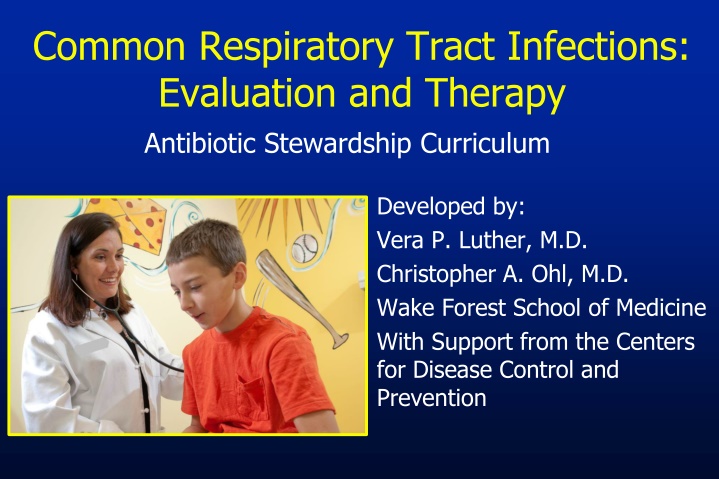 common respiratory tract infections evaluation