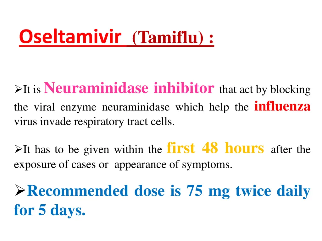 oseltamivir tamiflu