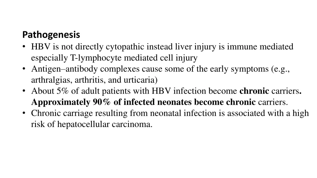 pathogenesis hbv is not directly cytopathic