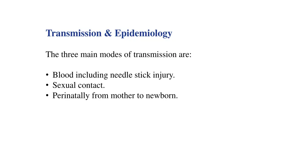 transmission epidemiology 1