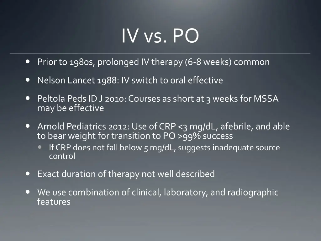 iv vs po