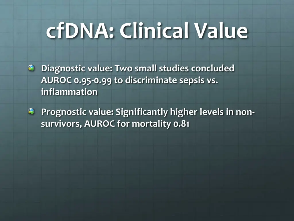 cfdna clinical value