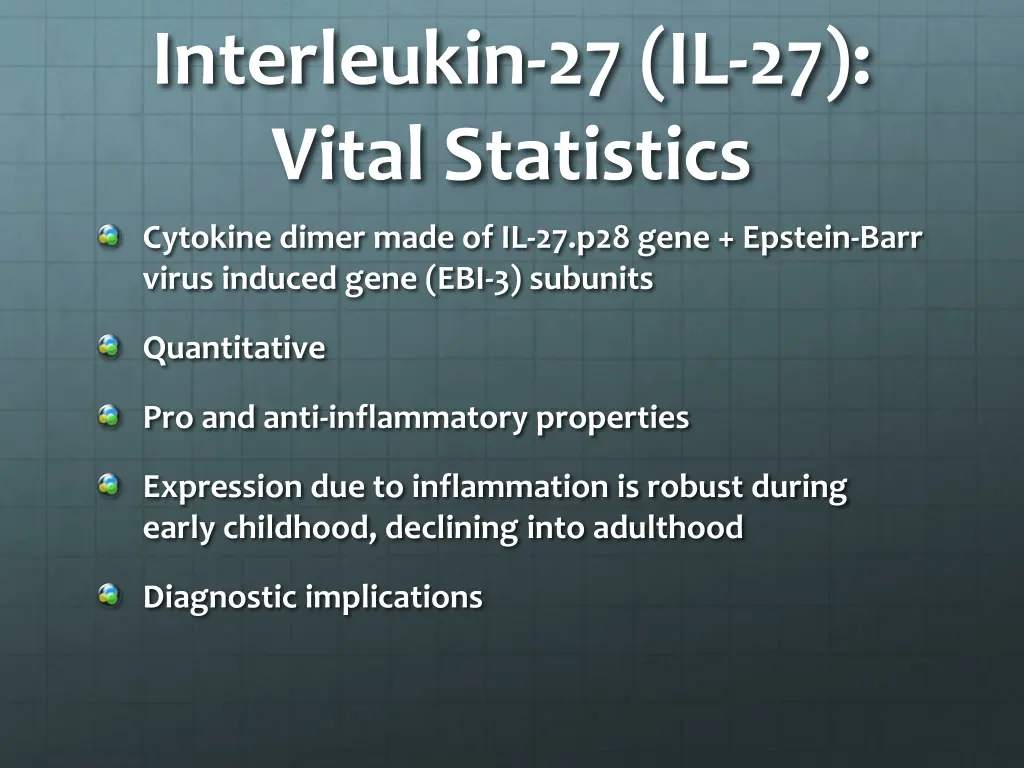 interleukin 27 il 27 vital statistics