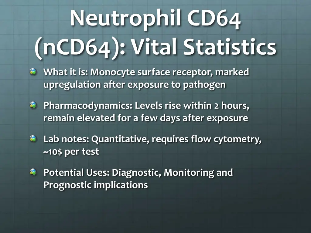 neutrophil cd64 ncd64 vital statistics
