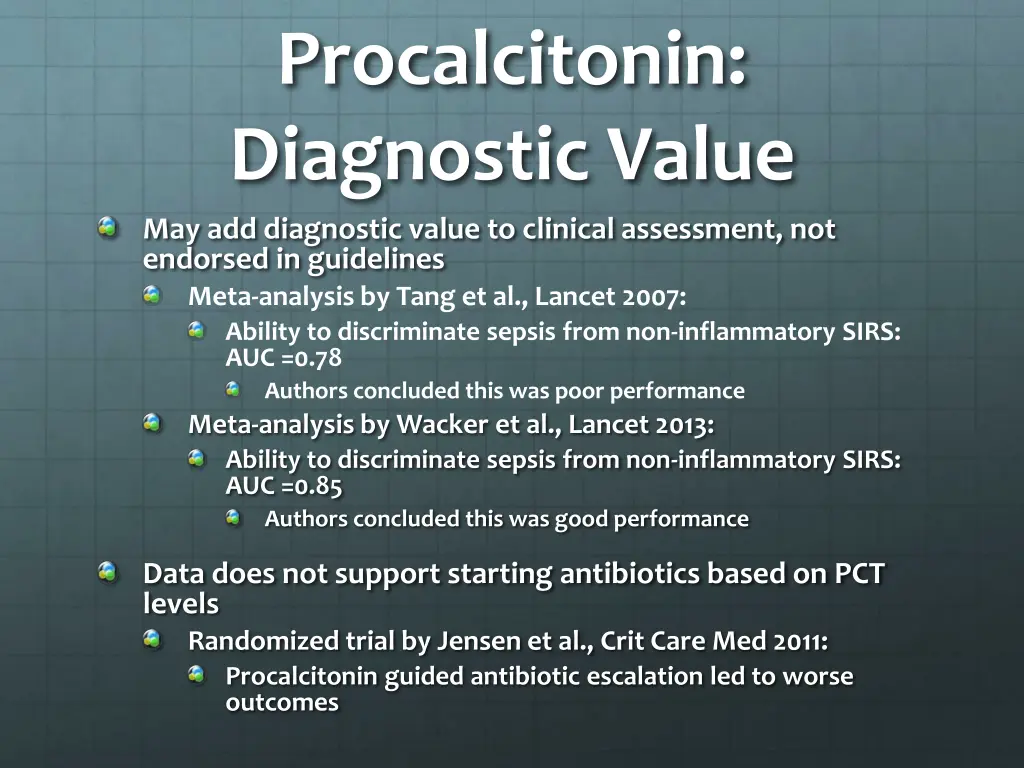 procalcitonin diagnostic value may add diagnostic