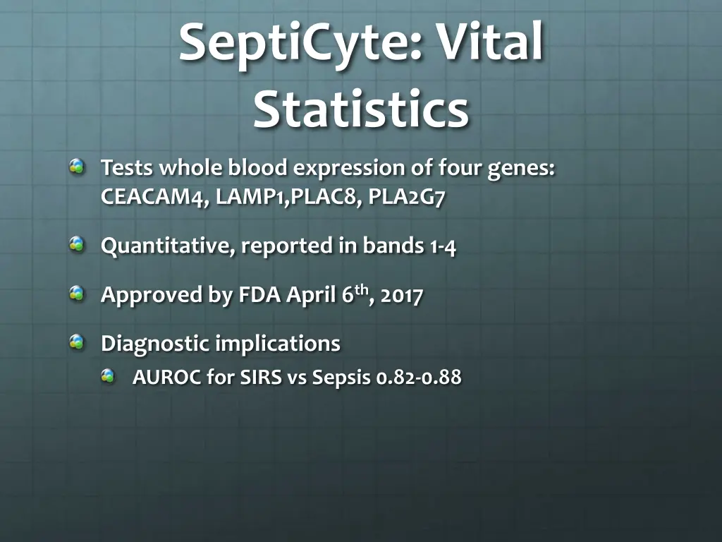 septicyte vital statistics