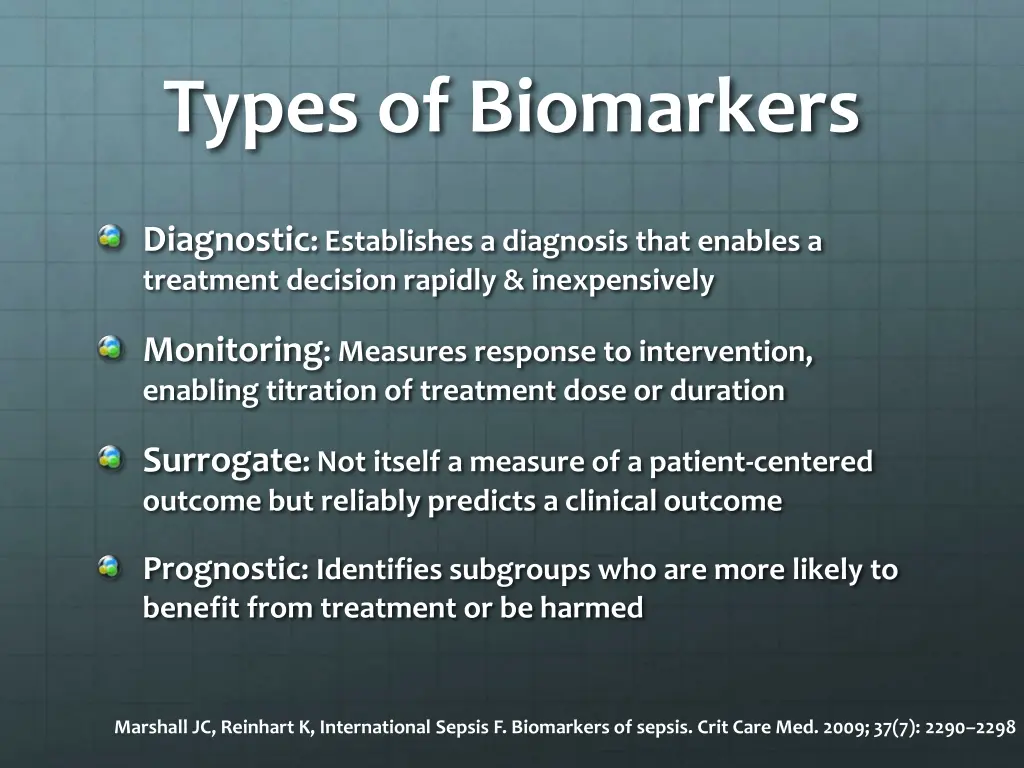 types of biomarkers