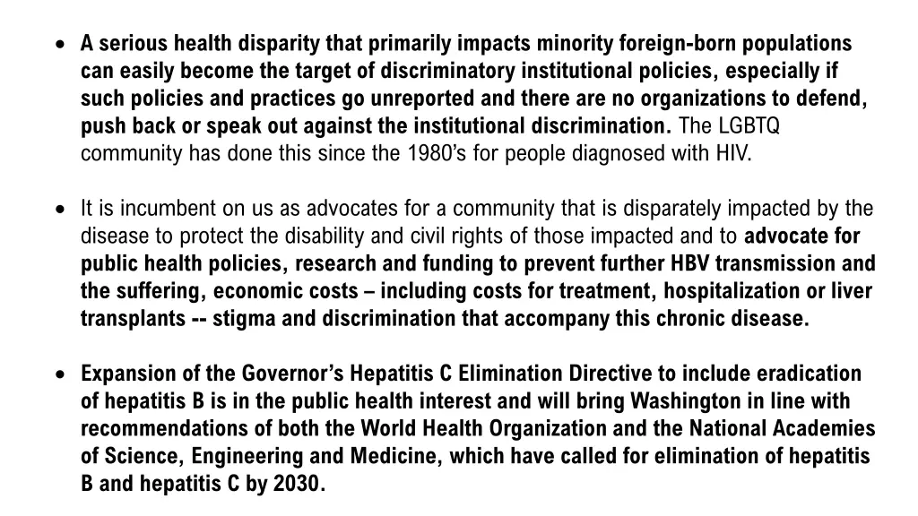 a serious health disparity that primarily impacts