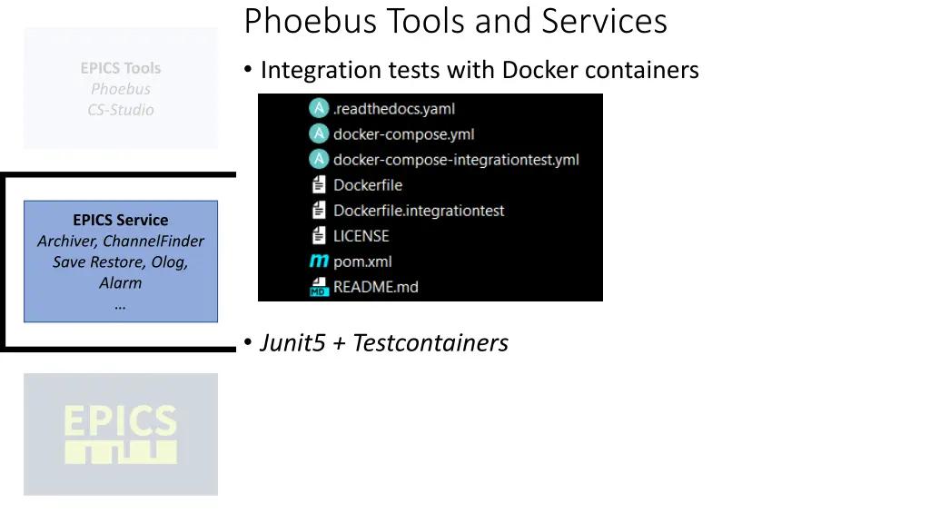 phoebus tools and services integration tests with