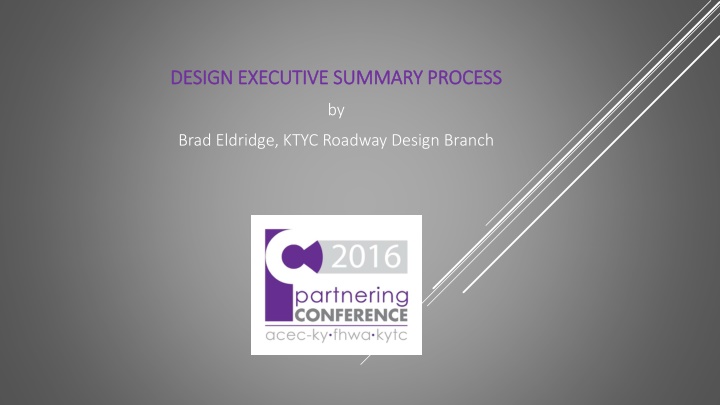design executive summary process design executive