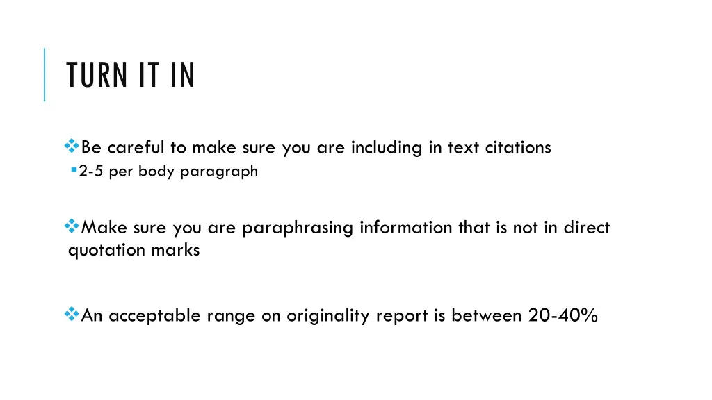 turn it in