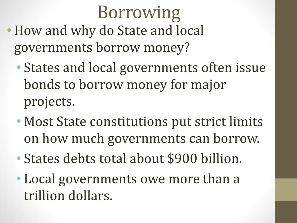 borrowing