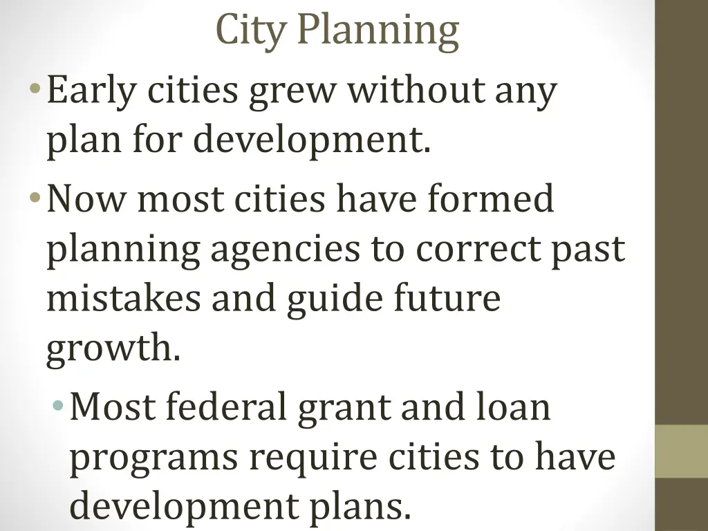 city planning