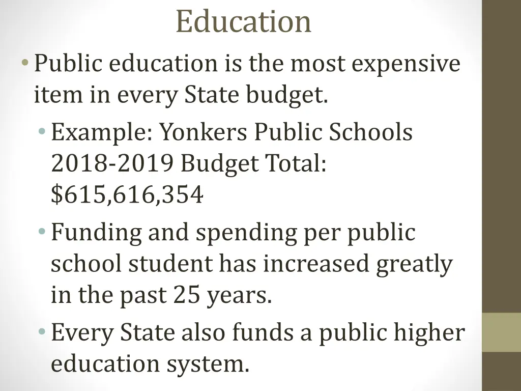 education