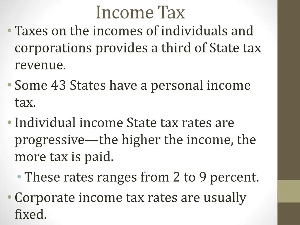 income tax