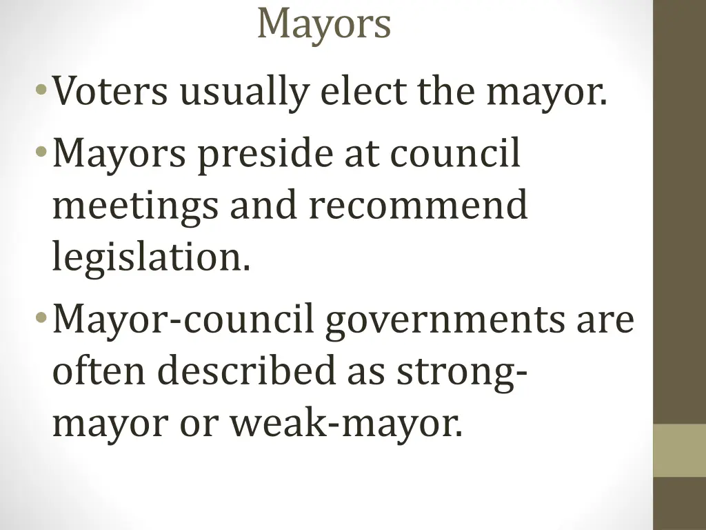 mayors