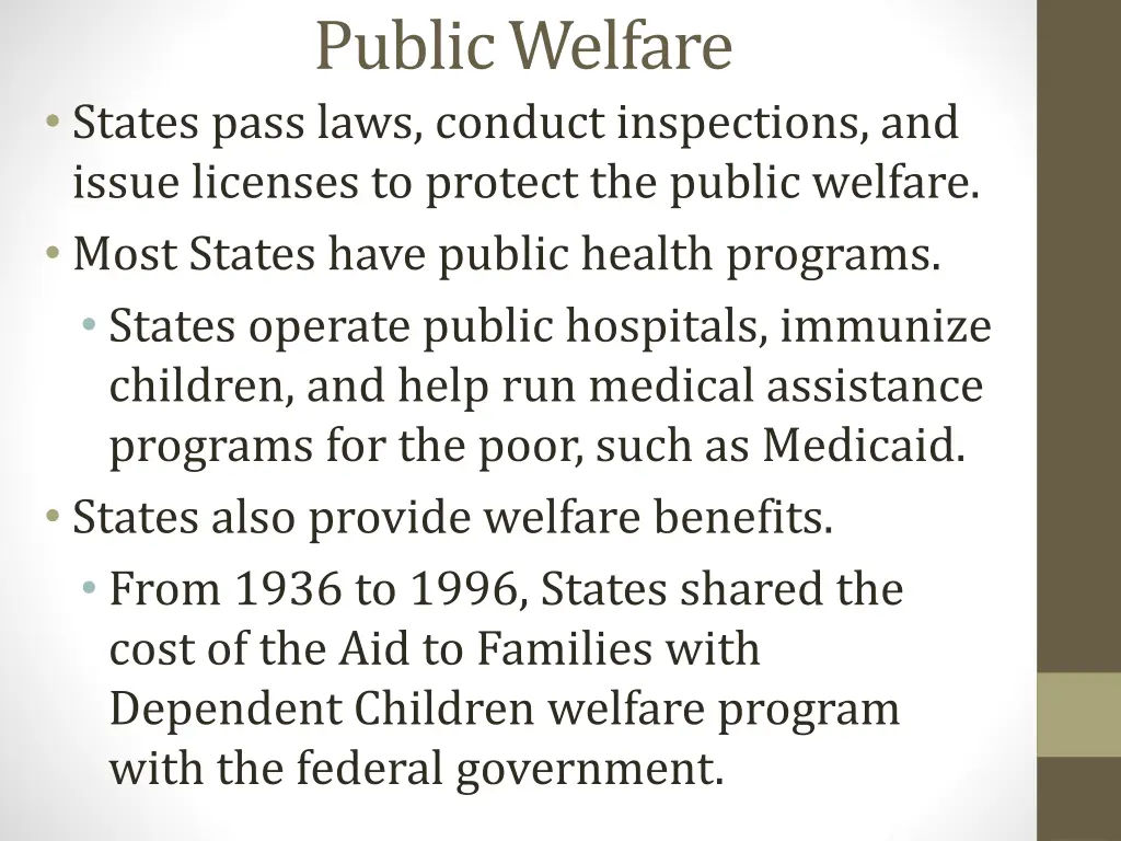 public welfare