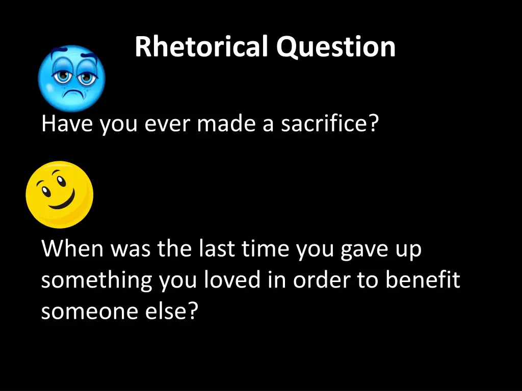 rhetorical question