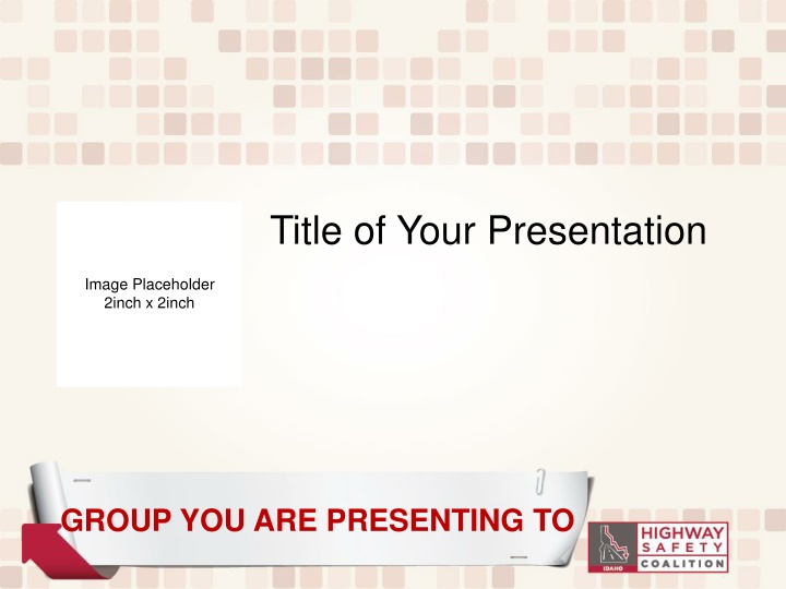 title of your presentation