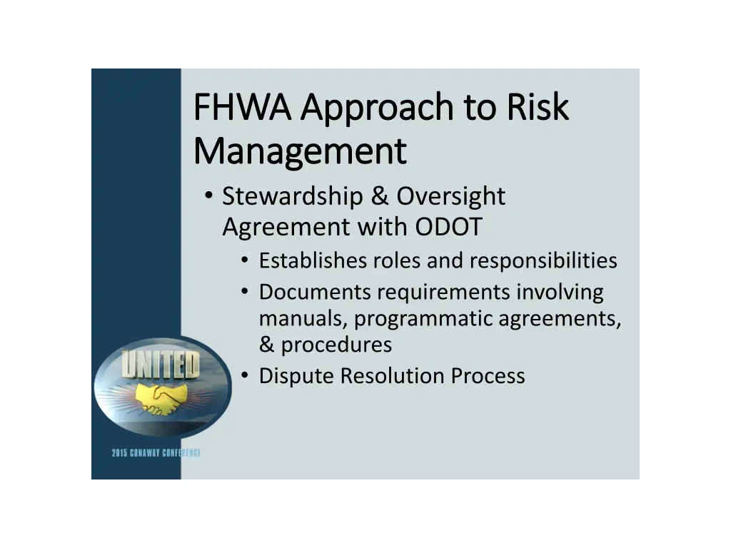 fhwa approach to risk fhwa approach to risk 1