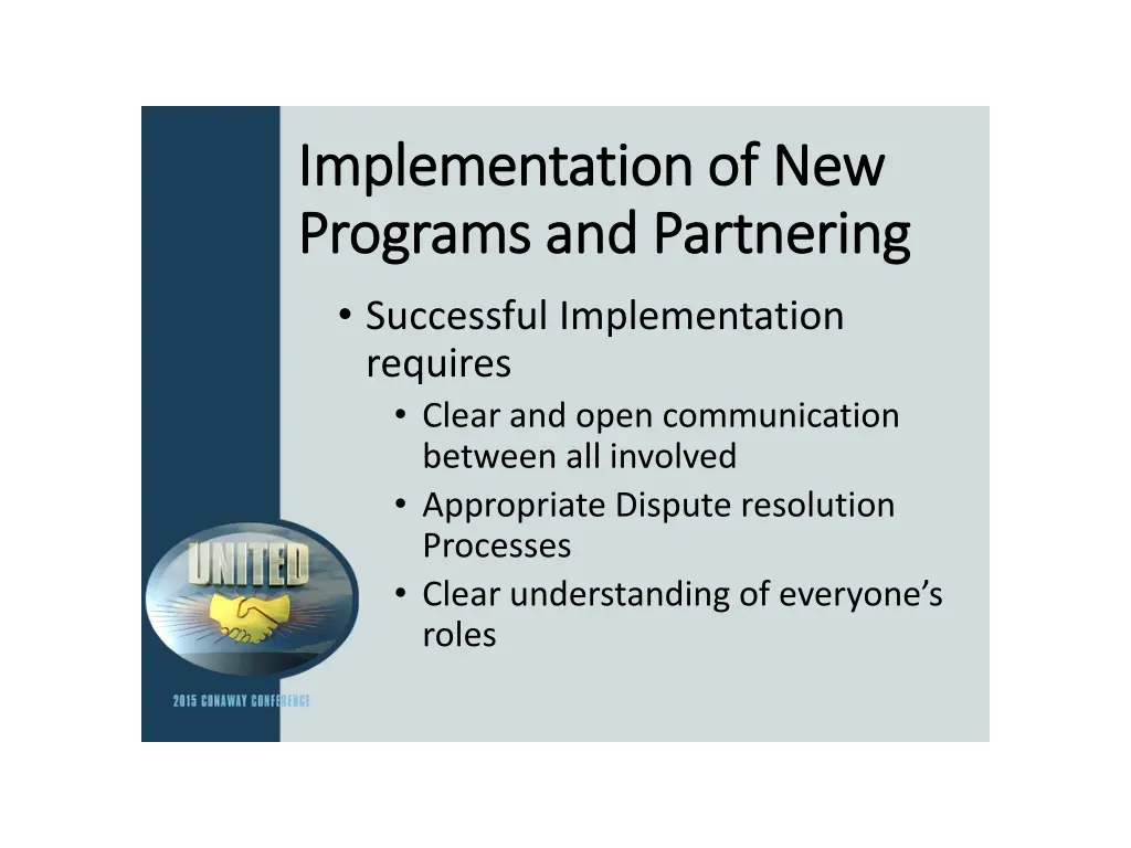implementation of new implementation